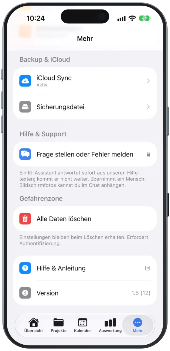 Support-Chat mit Schloss