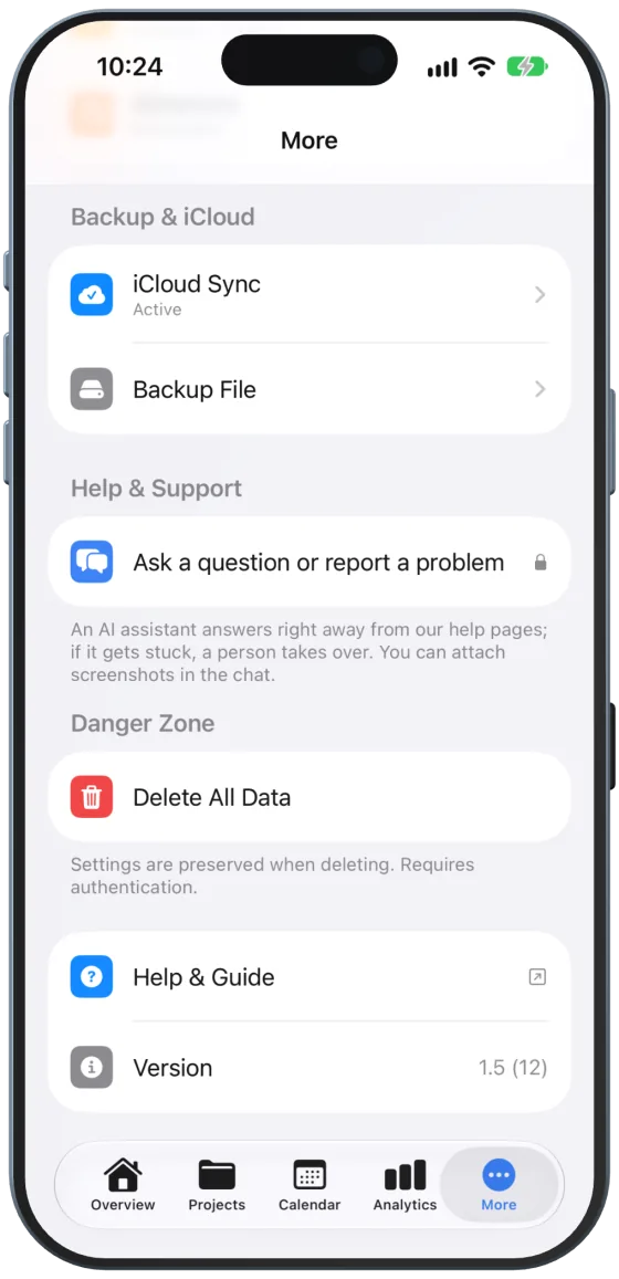 Support chat with lock