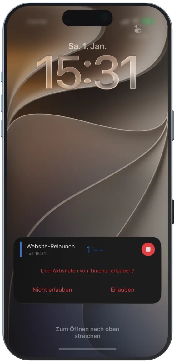 Erste Rückfrage von iOS
